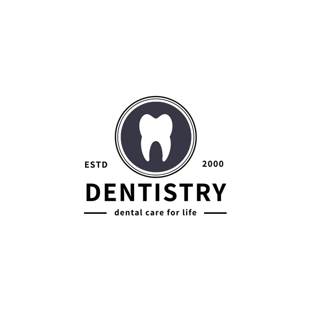 Ontwerpsjabloon van Logo van dentistry clinic logo design