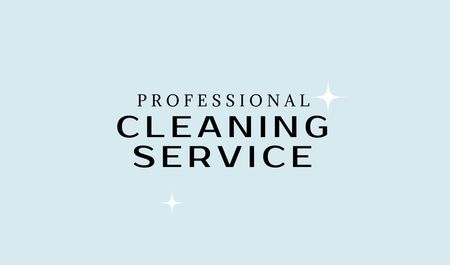 Professional Cleaning Services Offer Business card Design Template