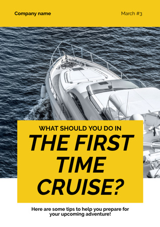Plantilla de diseño de Yacht Cruise Offer Newsletter 