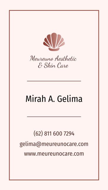 Platilla de diseño Aesthetic Clinic Services Ad Business Card US Vertical