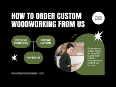 Sustainable Woodworking Services Offer on Black