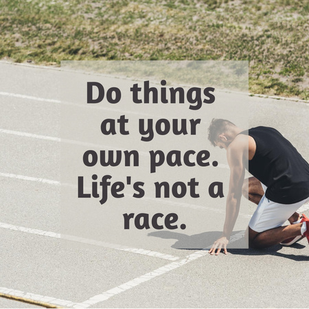 Wise Words with Runner Instagram Design Template