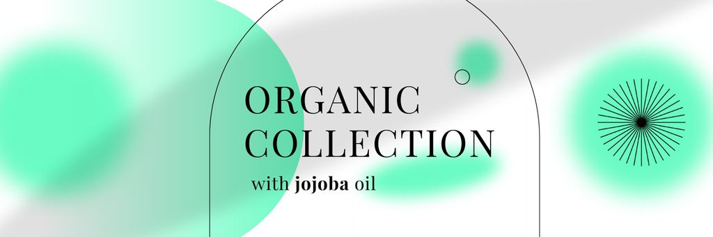 Organic Cosmetic Products Offer Twitter Šablona návrhu