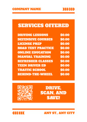 Bright Driving School Classes Promotion In Orange