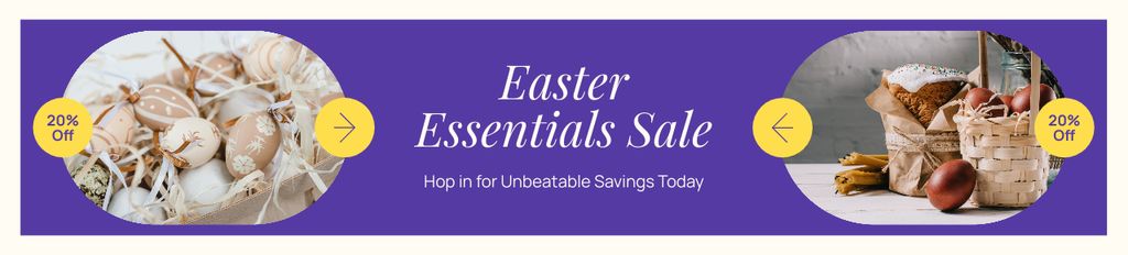 Szablon projektu Easter Essentials Sale Announcement Ebay Store Billboard