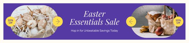 Plantilla de diseño de Easter Essentials Sale Announcement Ebay Store Billboard 