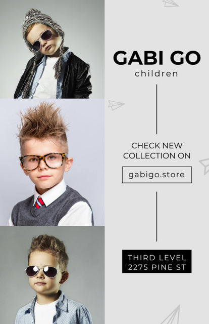Modèle de visuel New Collection Sale Ad of Clothes for Kids - Flyer 5.5x8.5in