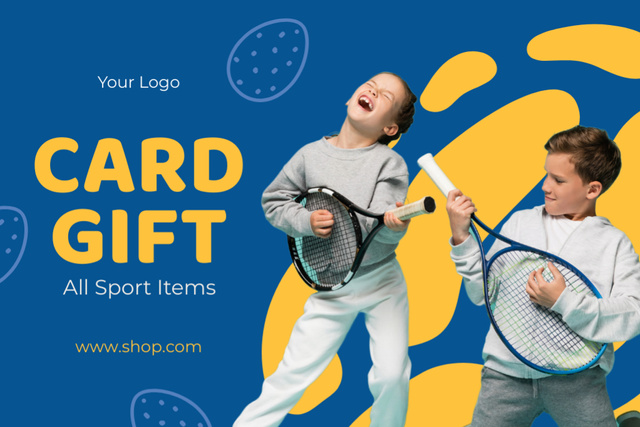 Easter Day Promotion for All Sports Items Gift Certificate Design Template