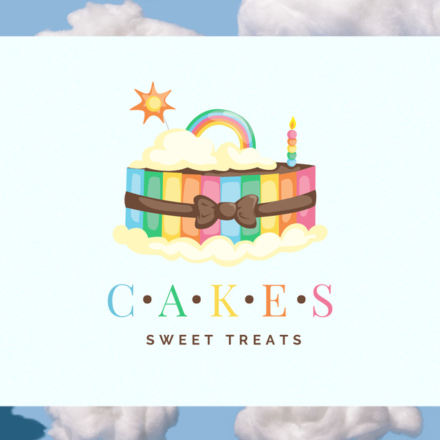 Birthday Cakes for Your Special Day Logo 1080x1080px Modelo de Design
