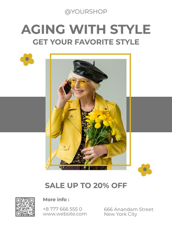 Stylish Outfits For Senior With Discount Poster US Design Template