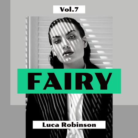 Ontwerpsjabloon van Album Cover van Fairy Naam van Muziek Album