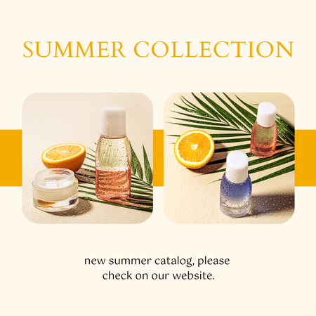 Plantilla de diseño de Skincare Products Offer with Cosmetic Jars Instagram 