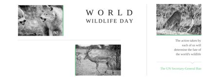World wildlife day Annoucement Facebook cover Design Template