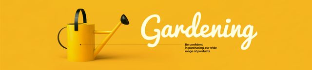 Garden Tools Offer with Watering Can Ebay Store Billboard – шаблон для дизайна
