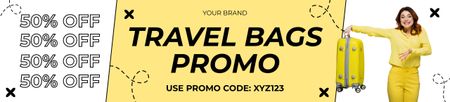 Szablon projektu Promocja na walizki podróżne Ebay Store Billboard