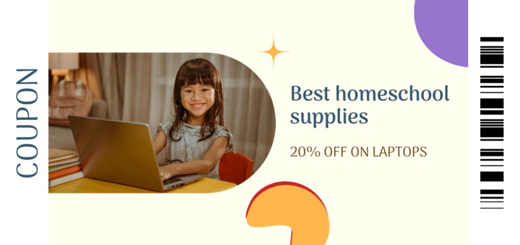 Template di design Discount on Best Home Study Equipment Coupon Din Large