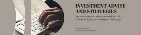 Investment Advice and Strategies Offer LinkedIn Cover Design Template
