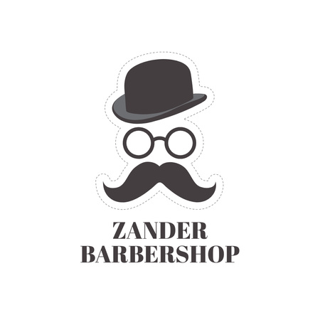 Barbershop Services Offer Logo Design Template