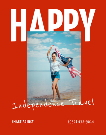 USA Independence Day Tours Offer Poster 22x28in Design Template