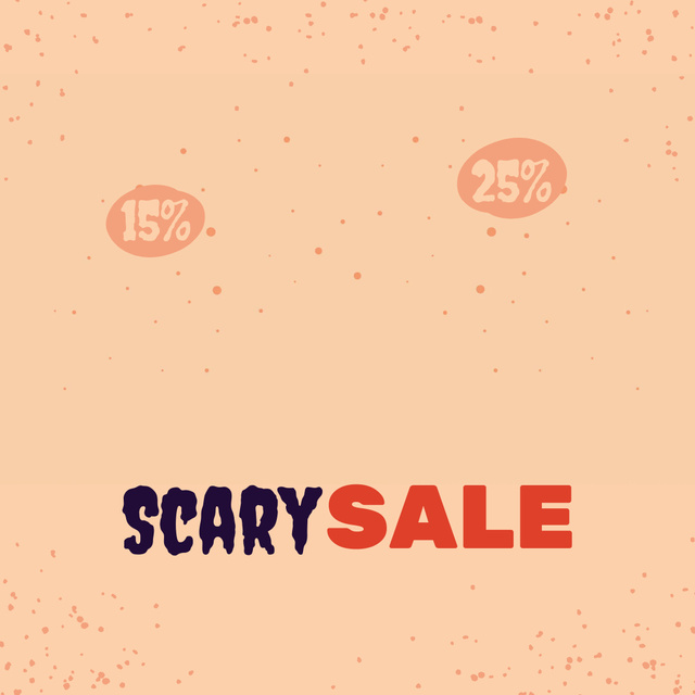 Halloween Sale Announcement with Smiling Pumpkin Animated Post Design Template