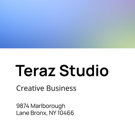 Creative Studio Services Offer Square 65x65mm Design Template