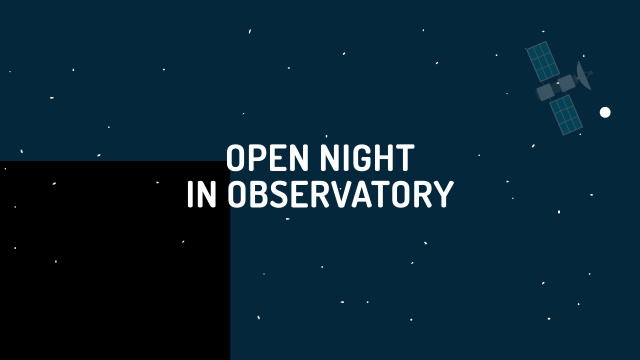 Designvorlage Open night in Observatory für Youtube