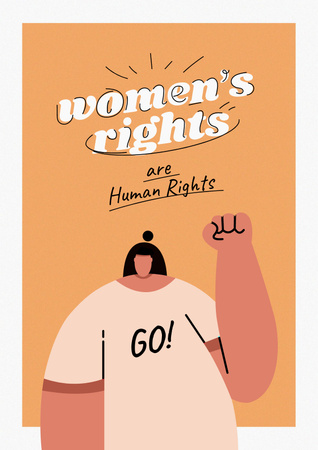 Awareness about Women's Rights Poster Design Template