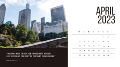 New York skyscrapers with Business quotes