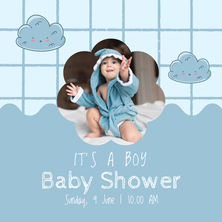 Babysitting Services Offer with Cute Little Baby Animated Post Design Template