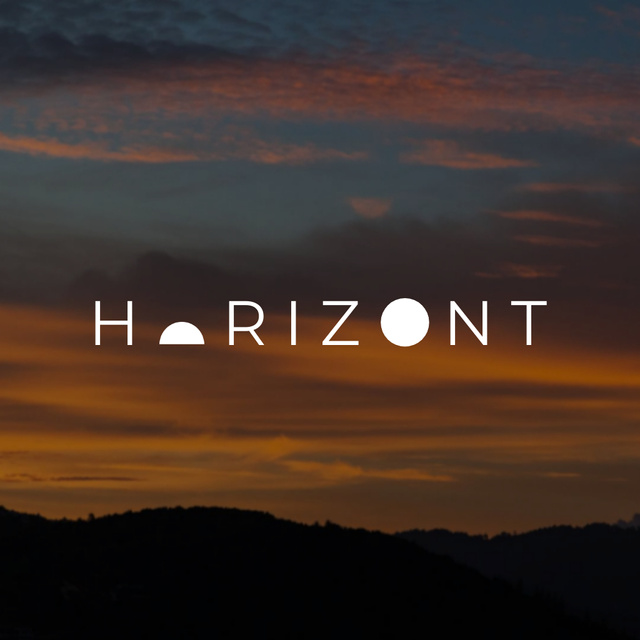 Beautiful Company Emblem with Horizon Logo – шаблон для дизайна