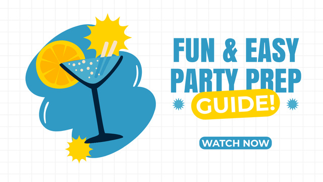 Ontwerpsjabloon van Youtube Thumbnail van Guide to Fun and Easy Event Planning