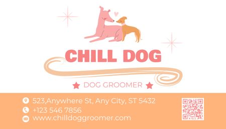 Platilla de diseño Dog Grooming Appointment Reminder Business Card US