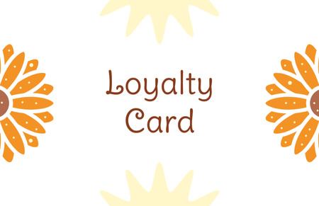 Special Use Orange Loyalty Business Card 85x55mmデザインテンプレート