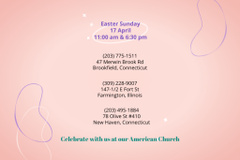 Easter Celebration in Countryside Church