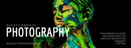 Professional Photography Services Facebook cover – шаблон для дизайну