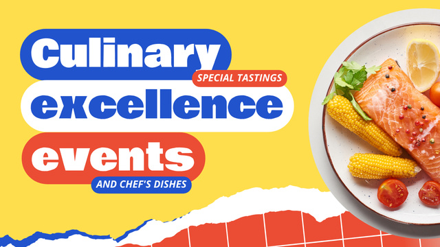 Ad of Culinary Special Tastings Youtube Thumbnail Design Template