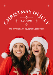 Christmas in July with Beautiful Young Women