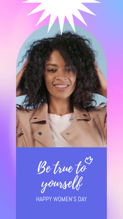 Women's Day Greeting With Warm Wishes Instagram Video Story Design Template