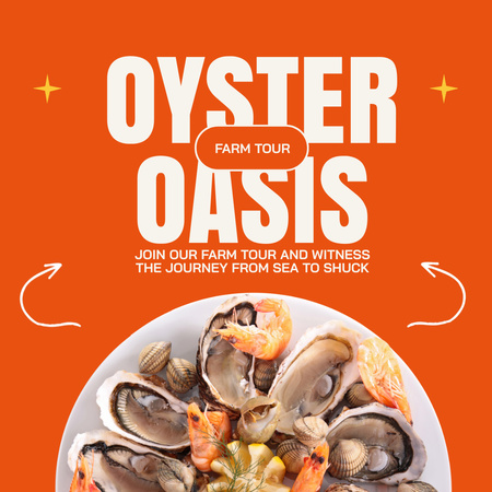 Platilla de diseño Unforgettable Oyster Farm Tour Animated Post