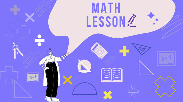 Szablon projektu Video Math Lesson Youtube Thumbnail