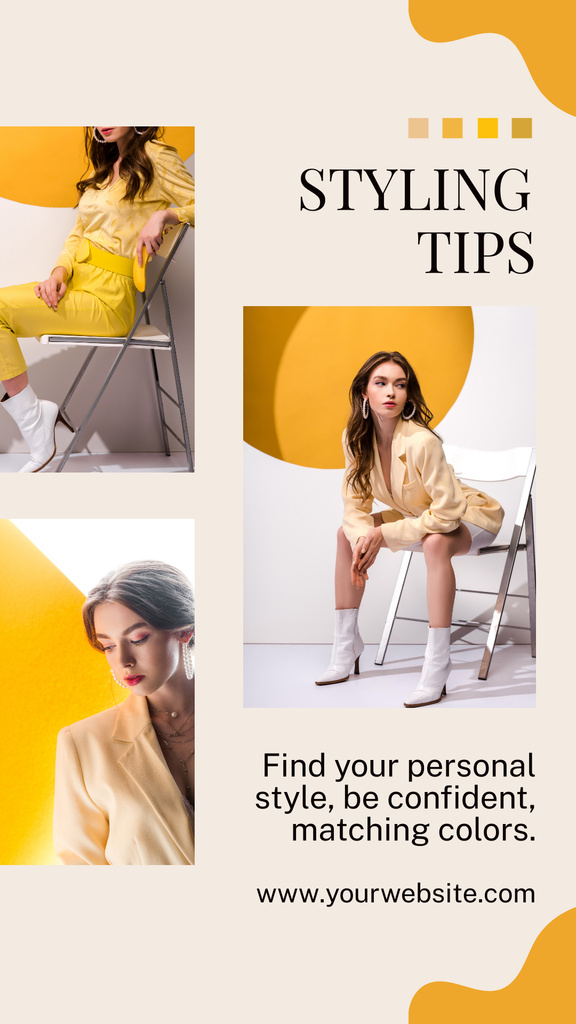 Styling Tips and Tricks for Trendy Ladies Instagram Story Modelo de Design