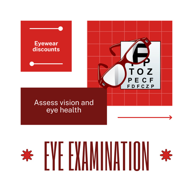 Vision and Eye Health Testing Services Instagram Šablona návrhu