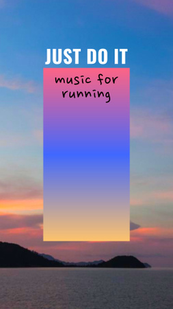 Platilla de diseño Music for Running Instagram Story