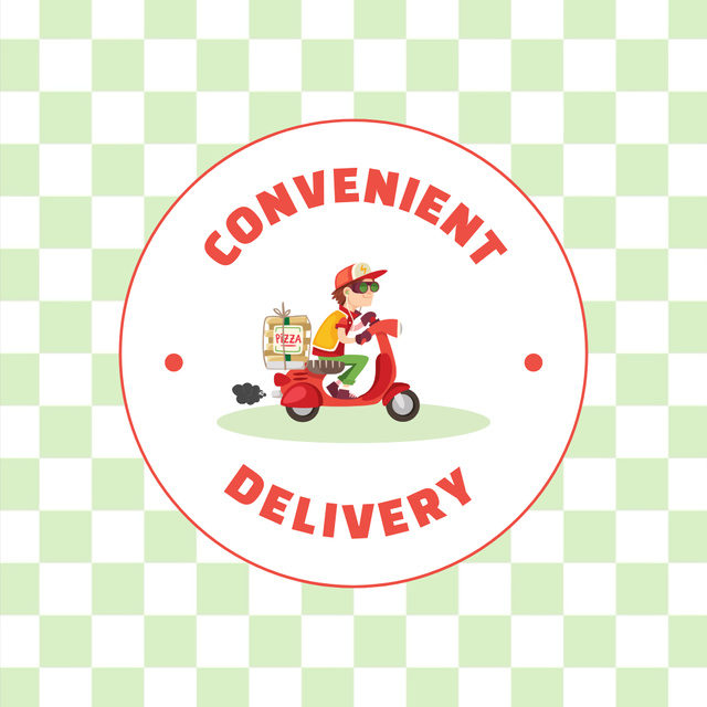 Plantilla de diseño de Best Delivery Service From Fast Restaurant Animated Logo 