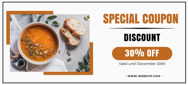 Discount Voucher for Lunch Coupon 3.75x8.25in – шаблон для дизайна