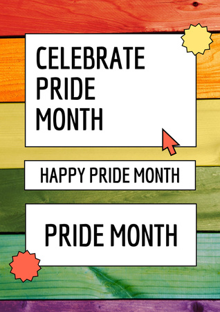 Ontwerpsjabloon van Poster van Inspirational Phrase about Pride