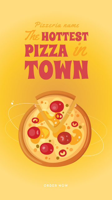 The Hottest Pizza Town Instagram Story Design Template