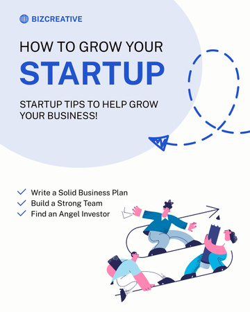 Platilla de diseño Ways to Grow Your Own Startup Instagram Post Vertical