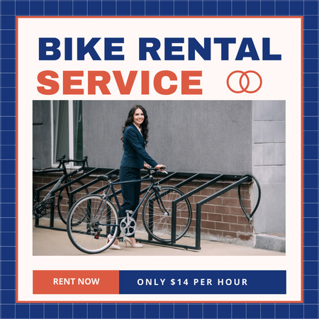 Bicycles Rental Service Company Instagram – шаблон для дизайна