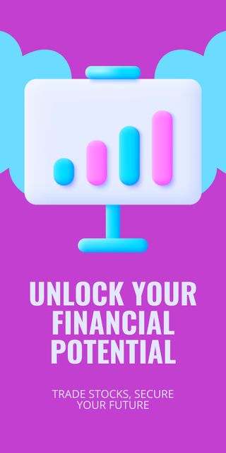 Unlock Your Financial Potential Graphic Modelo de Design